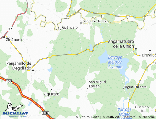 Mapa MICHELIN Patámbaro - ViaMichelin