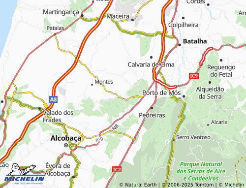 MICHELIN Juncal map - ViaMichelin