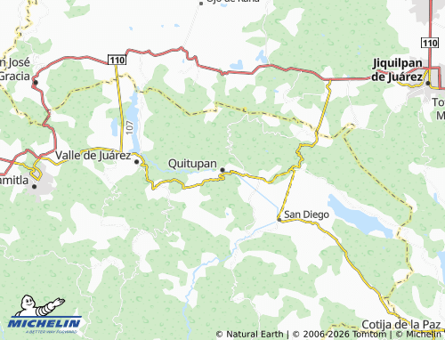 MICHELIN Quitupan map - ViaMichelin
