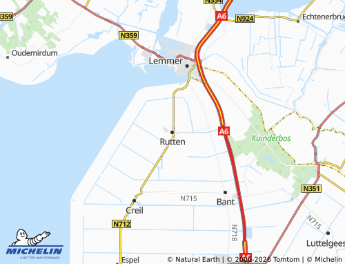 MICHELIN-Landkarte Rutten - ViaMichelin