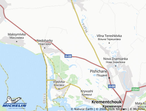 Mappa MICHELIN Yalyntsi - ViaMichelin
