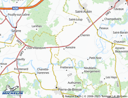 MICHELIN Annoire map - ViaMichelin