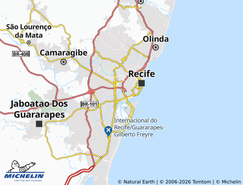 MICHELIN Ilha Joana Bezerra map - ViaMichelin