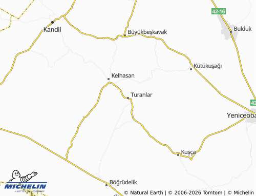 MICHELIN Turanlar map - ViaMichelin