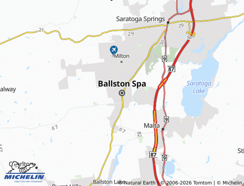 Mapa MICHELIN Ballston Spa - ViaMichelin