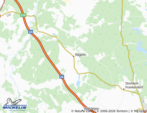 MICHELIN Rägelin map - ViaMichelin