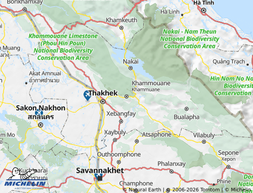 Carte MICHELIN Khammouane - ViaMichelin