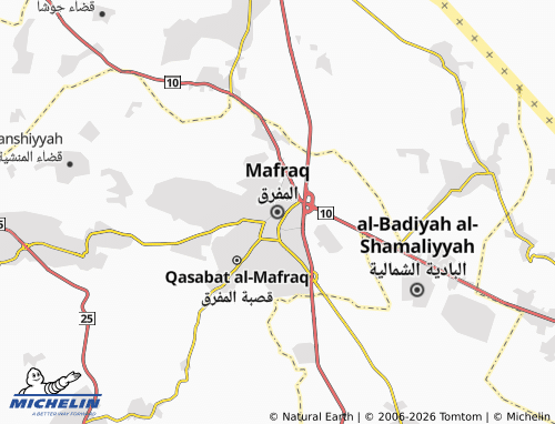 MICHELIN Mafraq map - ViaMichelin