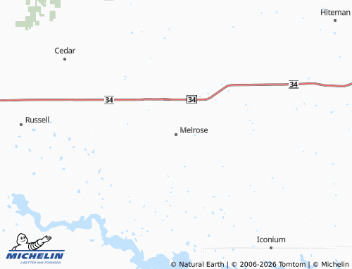 Mappa MICHELIN Melrose - ViaMichelin