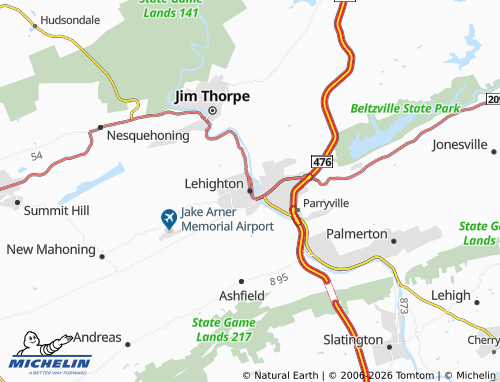 Mappa MICHELIN Lehighton - ViaMichelin