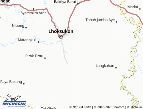 MICHELIN Alue Itam Baroh map - ViaMichelin