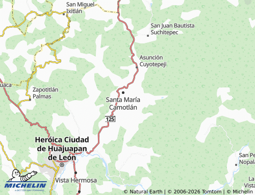Carte MICHELIN Santa Cruz - ViaMichelin