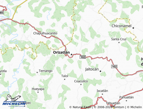 MICHELIN Orizatlán map - ViaMichelin