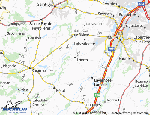 Mappa MICHELIN Lherm - ViaMichelin