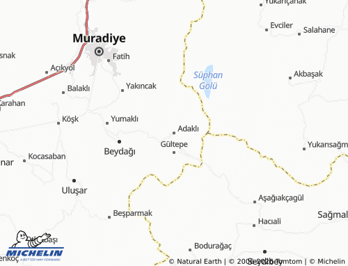 Mappa MICHELIN Adaklı - ViaMichelin