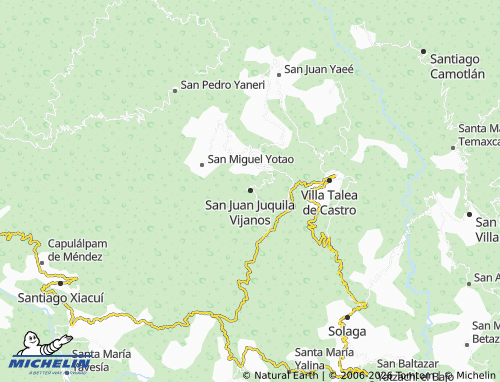 Mapa MICHELIN San Juan Juquila Vijanos - ViaMichelin