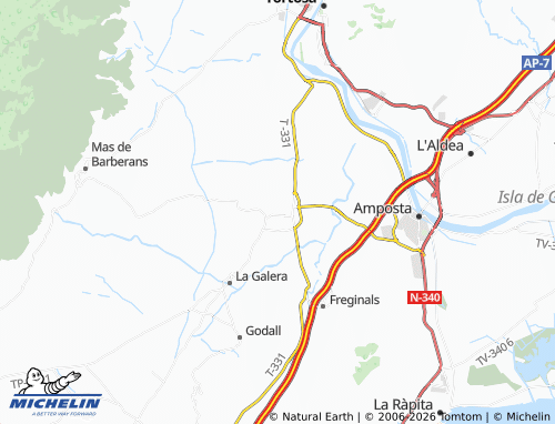 Mappa MICHELIN Santa Bàrbara - ViaMichelin