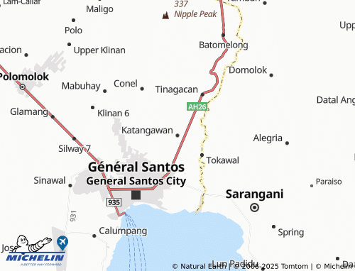 MICHELIN Katangawan map - ViaMichelin