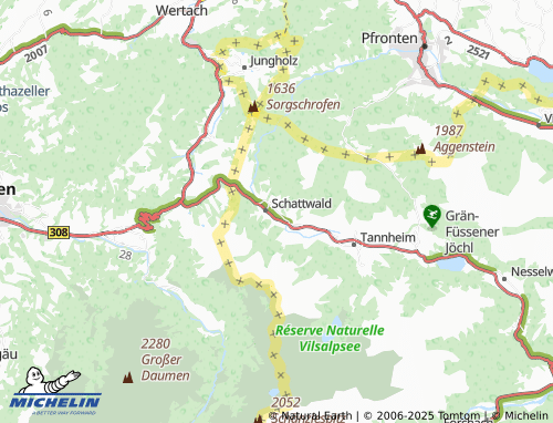 Carte MICHELIN Fricken - ViaMichelin