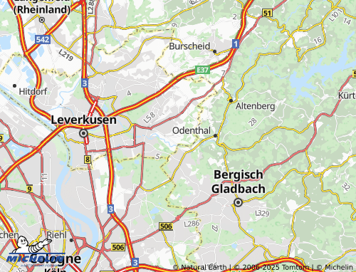 MICHELIN Edelrath map - ViaMichelin