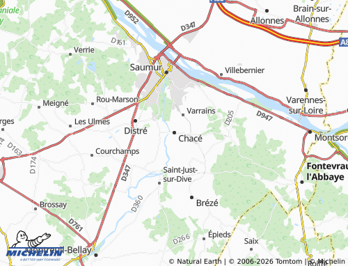 Carte MICHELIN Chacé - ViaMichelin