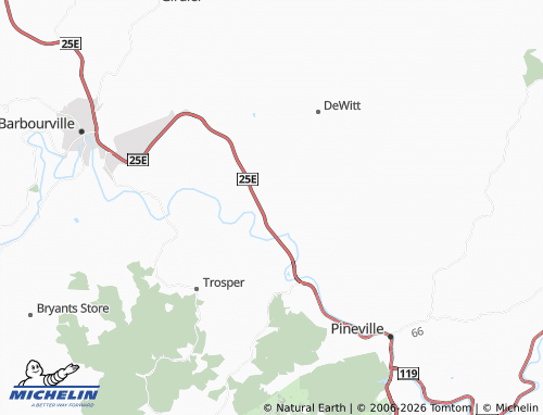 Mappa MICHELIN Flat Lick - ViaMichelin