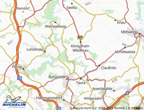 Kaart MICHELIN Stein im Chemnitztal - ViaMichelin
