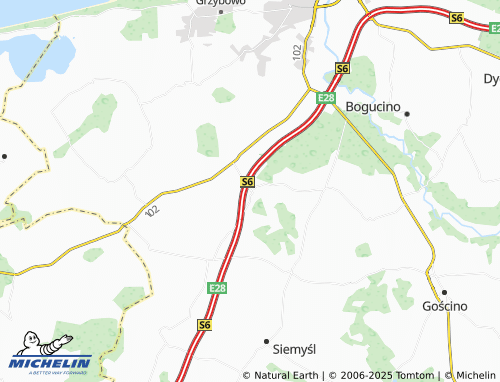 Mapa MICHELIN Niemierze - ViaMichelin