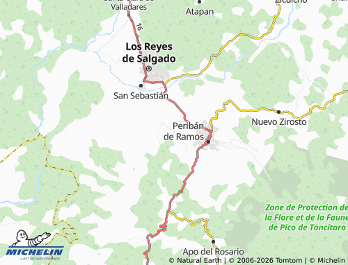 MICHELIN Corona map - ViaMichelin