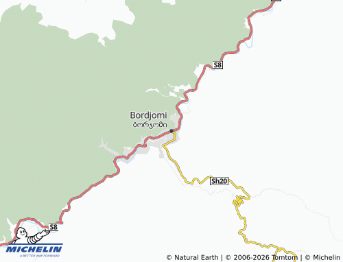 MICHELIN-Landkarte Bordschomi - ViaMichelin