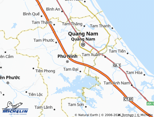 MICHELIN Tam Thái map - ViaMichelin