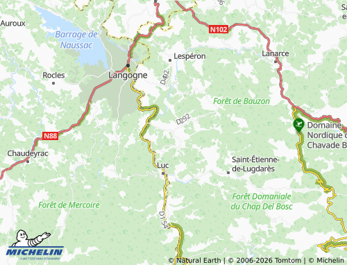 Carte MICHELIN Cellier-du-Luc - ViaMichelin