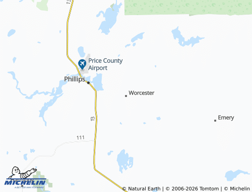 Mapa MICHELIN Worcester - ViaMichelin