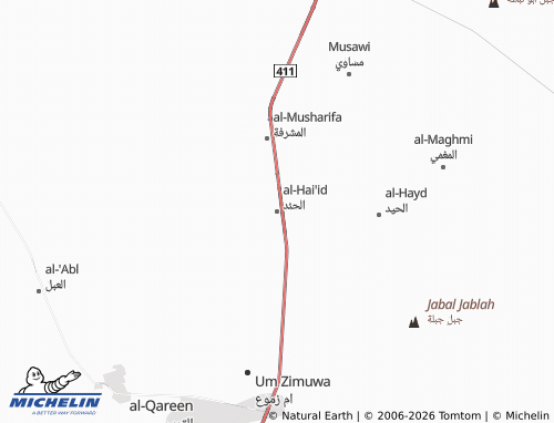 Carte MICHELIN al-Hai'id - ViaMichelin