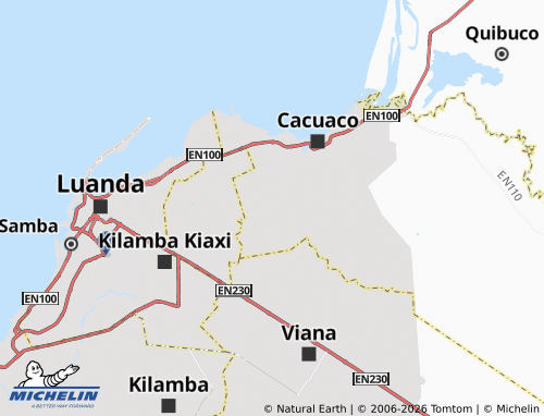 Mapa MICHELIN Augusto Ngangula - ViaMichelin
