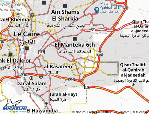 MICHELIN-Landkarte al-Wafa' wal-'Amal - ViaMichelin