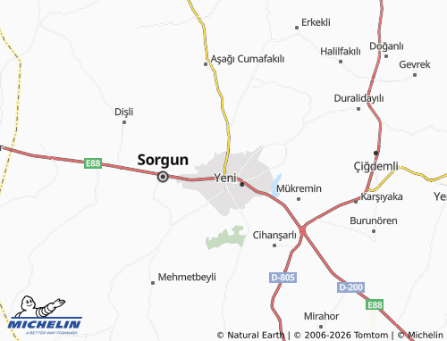 Mappa MICHELIN Osmançavuş - ViaMichelin