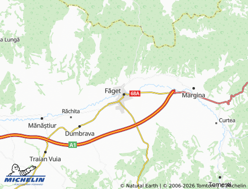 Carte MICHELIN Făget - ViaMichelin
