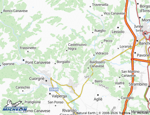 Mappa MICHELIN Campo Canavese - ViaMichelin