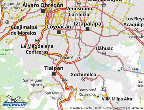 Mappa MICHELIN Nueva Oriental Coapa - ViaMichelin