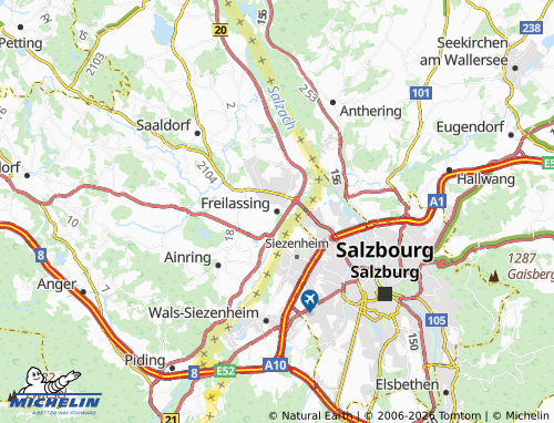 Mapa MICHELIN Freilassing - ViaMichelin
