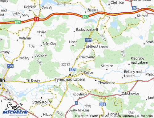 Mappa MICHELIN Krakovany - ViaMichelin