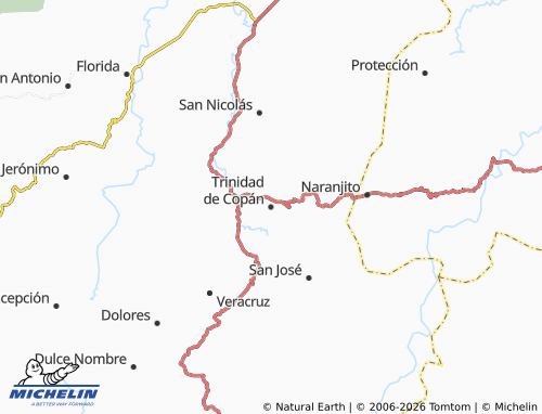 MICHELIN Trinidad de Copán map - ViaMichelin