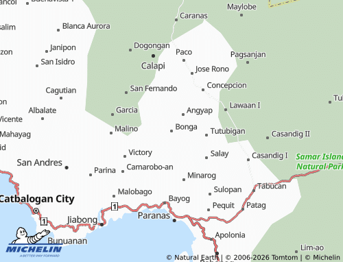 MICHELIN Bonga map - ViaMichelin
