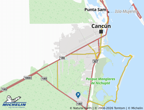 Kaart MICHELIN Villas Cancún - ViaMichelin