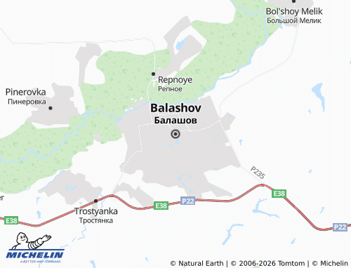 MICHELIN-Landkarte Balashov - ViaMichelin