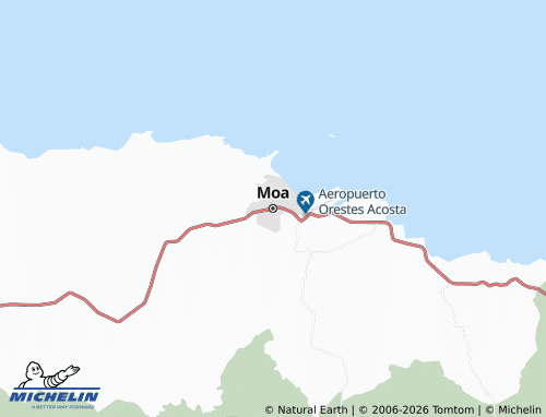 MICHELIN Moa map - ViaMichelin