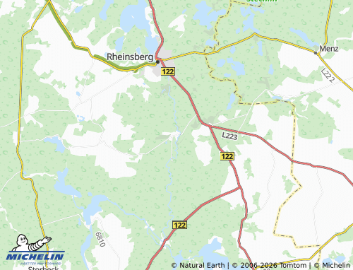 MICHELIN Zechow map - ViaMichelin
