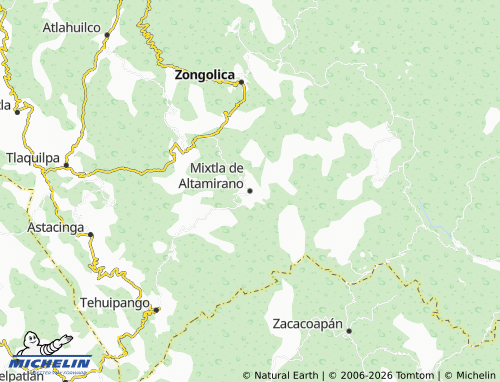 Mapa MICHELIN Mixtla de Altamirano - ViaMichelin