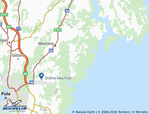 Mapa MICHELIN Šegotići - ViaMichelin